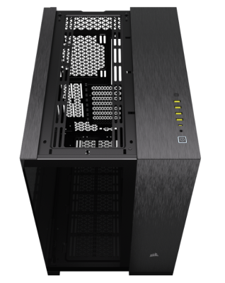 Corsair 6500X Mid-Tower Dual Chamber PC Case, ATX - Svart/Alu#3