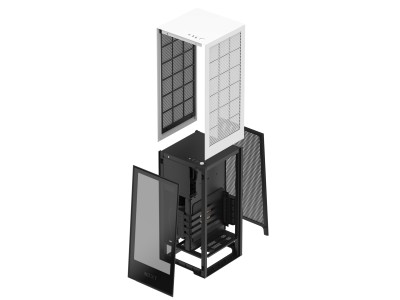 NZXT H1 Matte White, Mini-ITX, vattenkylning, SFX-L 650W 80PLUS Gold - Matt vit#4