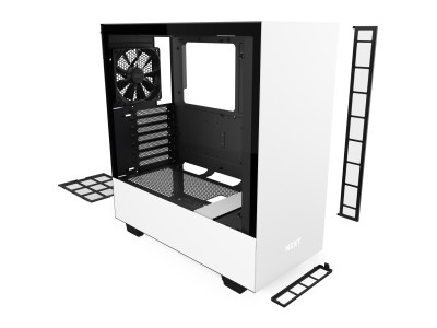 NZXT H510 Tempered Glass, ATX - Svart/Vit#5