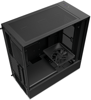 NZXT H5 Flow Mid Tower Case Dark tempered glass, ATX - Svart#3