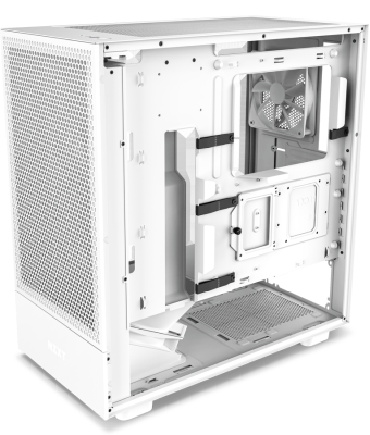 NZXT H5 Flow Mid Tower Case Light tempered glass, ATX - Vit#3