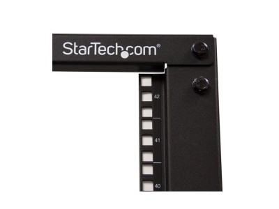 19" Startech Serverrack, 42U, öppet, 4 stolpar, justerbart djup 56-101 cm#3