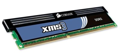 4 GB DDR3-1333 Corsair Vengeance CL9 (PC3-10600), 1,5V, XMS3