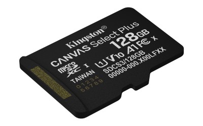 Micro Secure Digital SDXC 128 GB Kingston Canvas Select Plus Gen3, 150 MB/sek läs, Class 10, A1, UHS-I U1#2