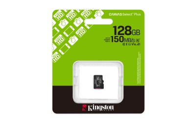 Micro Secure Digital SDXC 128 GB Kingston Canvas Select Plus Gen3, 150 MB/sek läs, Class 10, A1, UHS-I U1#3