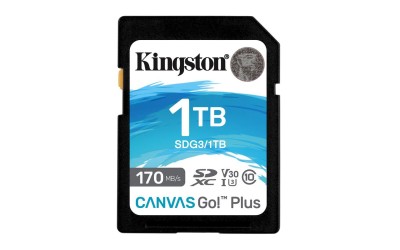 Secure Digital SDXC 1 TB Kingston Canvas Go! Plus, 170/90 MB/sek, Class 10, UHS-I U3, V30