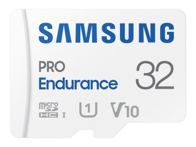 Micro Secure Digital SDXC 32 GB Samsung PRO Endurance, 100/30 MB/sek, UHS-I U1 Class10, , inspelning i upp till 17 520 tim