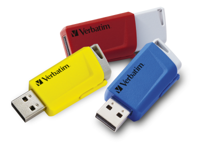 16 GB Verbatim Store N Click USB 3.0, 3-pack Röd/Blå/Gul#3