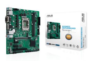 Asus PRO H610M-C-CSM, Intel LGA1700, PCI Express, MicroATX, 2xDDR5, M.2 + SATA3, VGA/DVI/HDMI/DP, USB 3.2, COM-port, GigaLAN