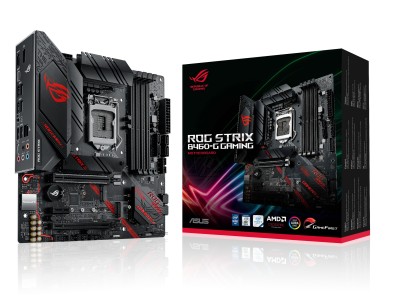 Asus ROG Strix B460-G GAMING, Intel LGA1200, B460, 2xPCI Express, CrossFireX, MicroATX, 4xDDR4, 2xM.2 + SATA3, HDMI/DP, USB-C, SupremeFX 7.1 audio, GigaLAN, Aura Sync RGB#1