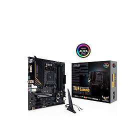 Asus TUF GAMING B550M-E WIFI, AMD Socket AM4, B550, MicroATX, 4xDDR4, PCI Express, 2xM.2 + SATA3 RAID, VGA/HDMI/DP, 7.1-ljud, USB-C, GigaLAN, WiFi 6, Bluetooth, Aura Sync RGB