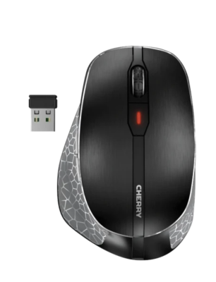 Cherry MW 8 ERGO wireless mouse, 6 buttons, BT & RF, black/grey