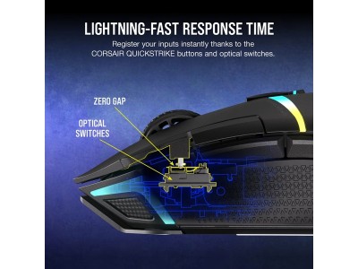 Corsair Nightsabre Wireless RGB, 26000 dpi, Slipstream/Bluetooth#6