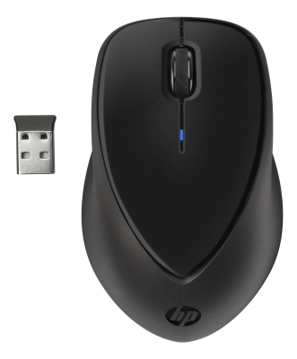 HP Wireless Mouse Comfort Grip - Svart