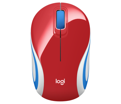 Logitech M187 Mini Mouse - Röd#2