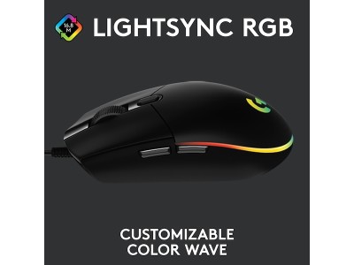 Logitech G203 Lightsync Gaming Mouse, 8000 dpi, RGB#3