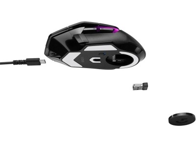 Logitech G502 X Lightspeed Wireless, 25600 dpi, 13 programmerbara knappar, HERO-sensor, RGB - Svart#7