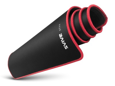 Svive Styx Gaming Musmatta XXL XXL, svart med röda sömmar, maximal kontroll och speed, vattenresistant#2