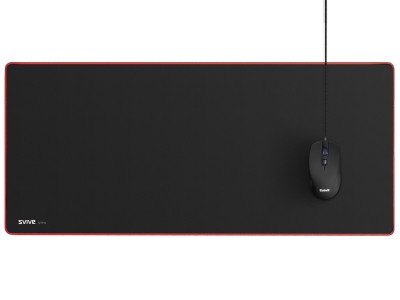 Svive Styx Gaming Musmatta XXL XXL, svart med röda sömmar, maximal kontroll och speed, vattenresistant#4