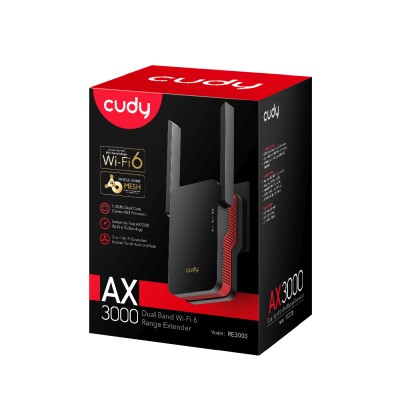 CUDY Wi-Fi Repeater RE3000 AX3000 Mesh 3-i-1 Wi-Fi Extender/Access Point/ Add-on Mesh#2