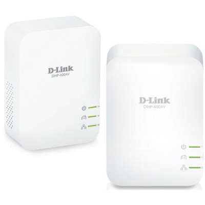 D-Link DHP-601AV PowerLine AV2 1000 Gigabit Starter Kit för LAN, 1000Mbps