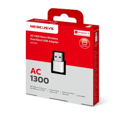Mercusys MA30N AC1300 Nano Wireless Dual Band USB Adapter#3