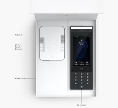Ubiquiti Starter kit with a Gate Hub, G3 Intercom, PoE++ adapter,#3