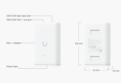 Ubiquiti Starter kit with a Gate Hub, G3 Intercom, PoE++ adapter,#5