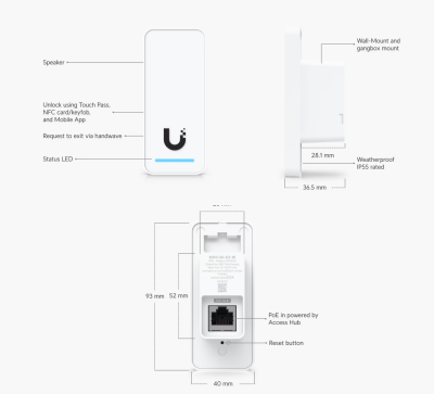Ubiquiti Unifi Access G3 Starter Kit Pro 5xRJ45 | PoE++ input#6