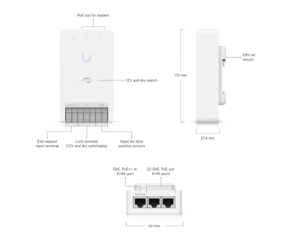 Ubiquiti Compact Access Control Hub for a single door.#2