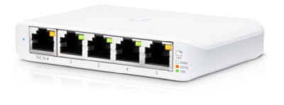 Ubiquiti Networks UniFi Flex Mini, 5-port Gigabit, passive PoE, strömförsörjd via POE 802.3af/at, inkl. USB-C strömadapter#1