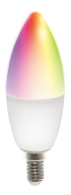 Deltaco Smart Home SH-LE14RGB LED-lampa, E14, WiFi, 5W, 2700K-6500K - Vit