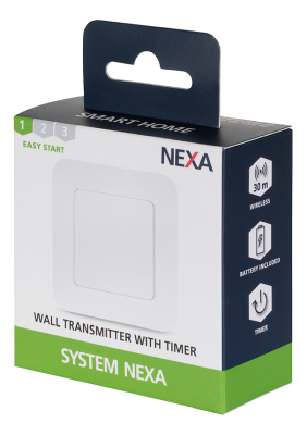 Nexa Wall Transmitter 1-channel with timer, MWST-1809#2