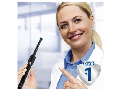 Oral-B Pro 1 750 Elektrisk tandborste + extra resefodral Uppladdningsbar elektrisk tandborste Powered By Braun#2