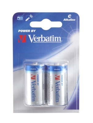 Batteri Verbatim C alkaliskt, LR14, 2-pack