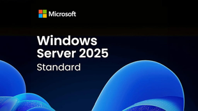 Microsoft Windows Server 2025 Standard, DVD, 16-Core, OEM 64-bit, engelsk