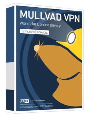 Mullvad VPN 1år 3-enheter