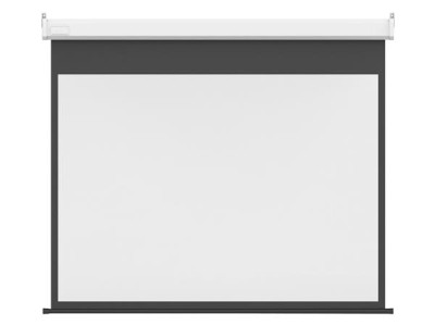 Multibrackets 194x121 cm/90 tum, 16:10, motordriven, Matte White - Vit kassett