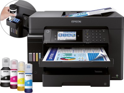 Epson EcoTank ET-16600, A3 skrivare + scanner + kopiator + fax, 25/25 ppm ISO, 1200x2400 dpi scanner, display, ADF, AirPrint, USB/LAN/WiFi#1