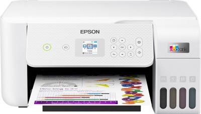 Epson EcoTank ET-2826, skrivare + scanner + kopiator, 10/5 ppm ISO, 1200x2400 dpi scanner, display, AirPrint, USB/WiFi