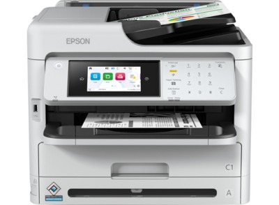 Epson WorkForce Pro WF-M5899DWF, svart/vit skrivare + scanner + kopiator + fax, 25 ppm ISO, 1200x2400 dpi scanner, duplex, display, AirPrint, USB/LAN/WiFi