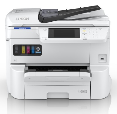 Epson WorkForce Pro EM-C7100DWF, skrivare + scanner + kopiator + fax, 25/24 ppm ISO, 800x2400 dpi scanner, display, duplex, AirPrint, USB/LAN/WiFi#1