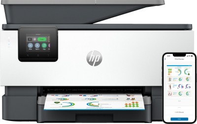 HP OfficeJet Pro 9120b All-in-One, skrivare + scanner + kopiator + fax, 20/16 ppm ISO, 1200 dpi scanner, duplex, display, AirPrint, USB/LAN/WiFi/Bluetooth