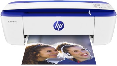 HP Deskjet 3760, skrivare + scanner + kopiator, 8/5,5 ppm ISO, 600 dpi scanner, AirPrint, USB/WiFi