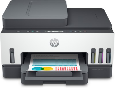 HP Smart Tank 7305 All-in-One, skrivare + scanner + kopiator, 15/9 ppm, 1200x1200 dpi scanner, duplex, AirPrint, USB/LAN/WiFi/Bluetooth