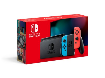 Nintendo Switch 2019 32GB (neon/röd/blå) Den uppgraderade versionen av den klassiska Nintendo Switch med längre speltid#1