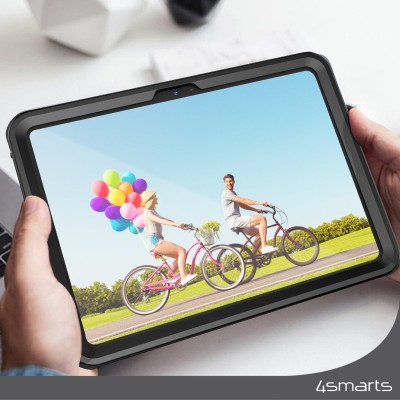 4smarts iPad 10,9" Active Pro Rugged Stark Cover (svart) Solid skal för Apple iPad 10,9" 10:e & 11:e generationen, vatten- och dammtätt (IP68)