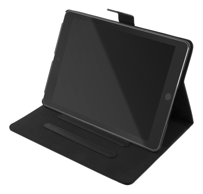 Deltaco fodral för iPad 10.2" (2020), veganläder, magnetlåsning, stödfunktion - Svart#3