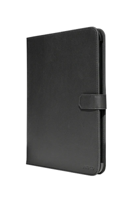 Deltaco iPad 10.9" Gen 10 (2022) case, vegan leather, stand, black