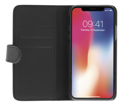 DELTACO plånboksfodral för iPhone Xs Max, med magnetskal, svart#3